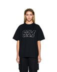 6PM Love Hurts Bling T Shirt Black