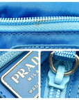PRADA Tesuto Shoulder Bag Blue