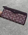 COACH Signature Accordion Zip Wallet