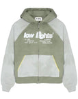LOWLIGHTS STUDIOS Two Tone Zip Hoodie