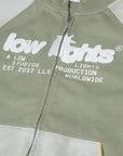 LOWLIGHTS STUDIOS Two Tone Zip Hoodie