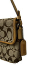 COACH Signature Canvas Clip Shoulder Bag