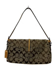 COACH Signature Canvas Clip Shoulder Bag
