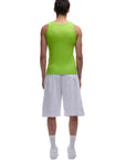 6PM Waffle Knit Tank Top Lime Green