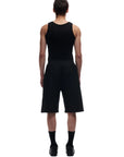 6PM Waffle Knit Tank Top Black