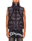 6PM Records Label Vest Black