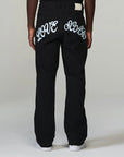 LOVE SCARS Backprint Jeans Black