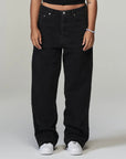 LOVE SCARS Backprint Jeans Black