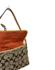 COACH Signature Canvas Clip Shoulder Bag