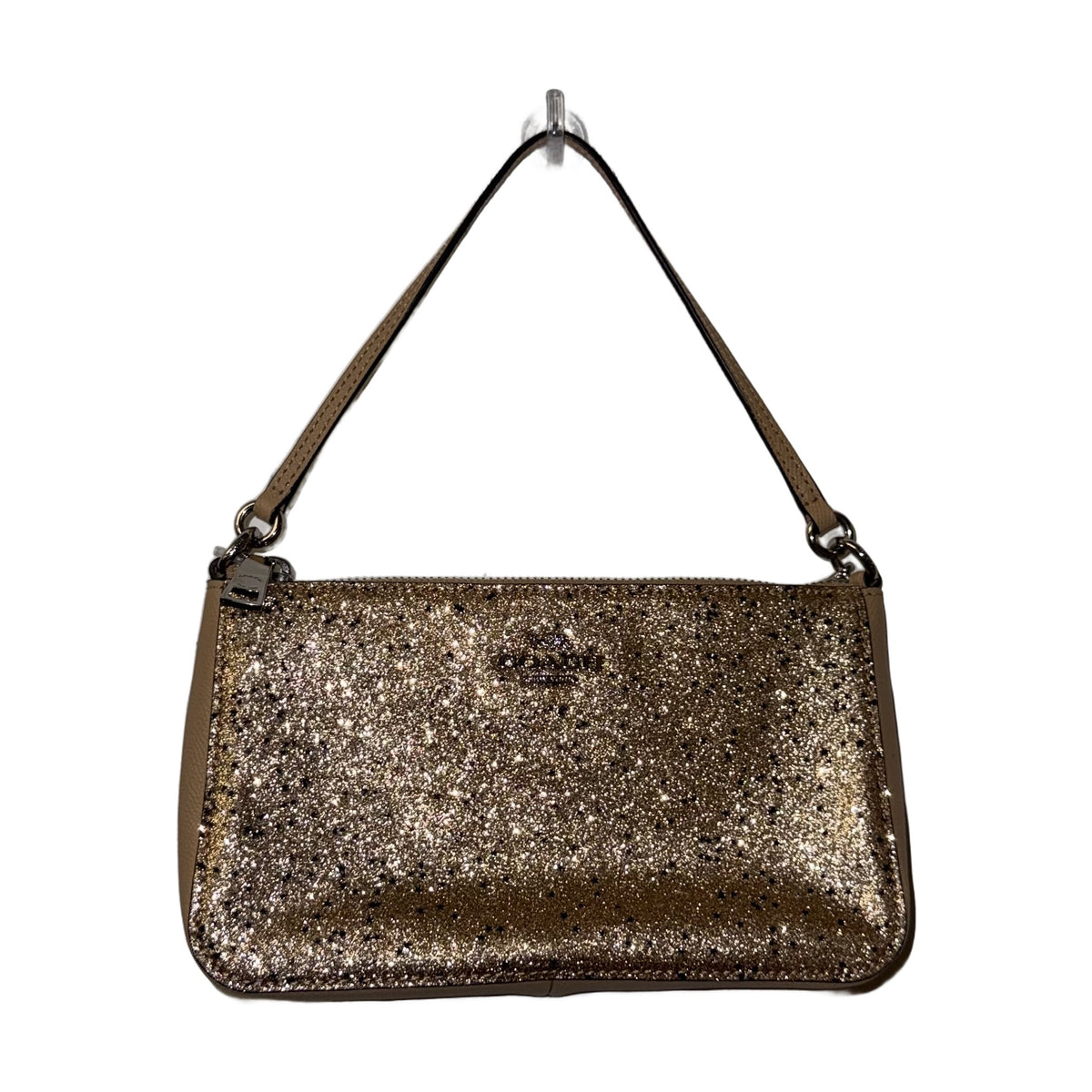 COACH Shoulder Bag Gold Stars with extra Pouch