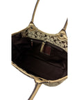 COACH Signature Pleated Gallery Tote
