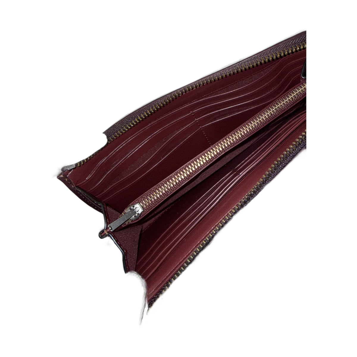 COACH Signature Accordion Zip Wallet