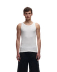 6PM Waffle Knit Tank Top White